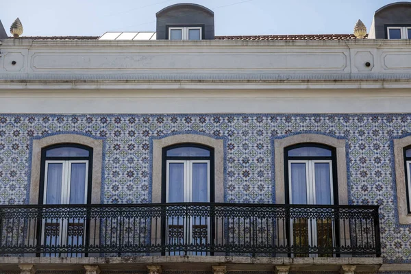 Főváros Tipikus Építészete Lisszabon Város Utcái Mouraria Kerületben Martim Moniz — Stock Fotó