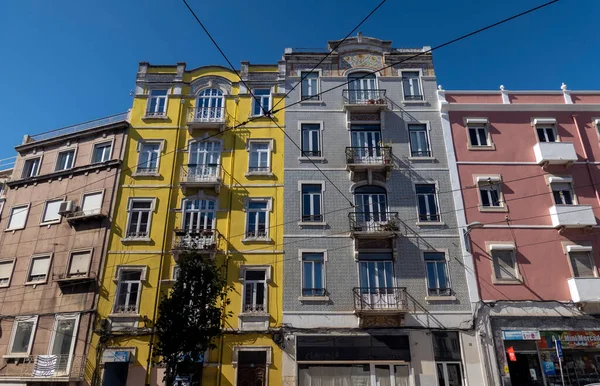 Лисбон Португаль Июня 2022 Типичная Архитектура Столицы Лиссабона Улиц Города — стоковое фото