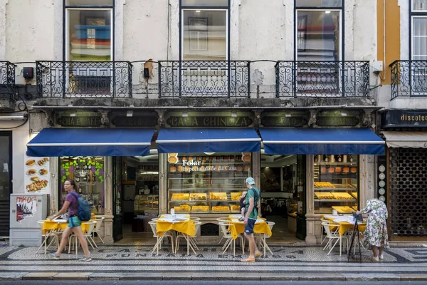 Lisbon Portugal Juni 2022 Utsikt Över Vintage Restaurangen Casa Chineza — Stockfoto
