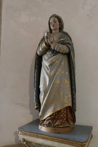 Mafra Portogallo Giugno 2022 Veduta Ravvicinata Antica Statua Religiosa Preghiera — Foto Stock