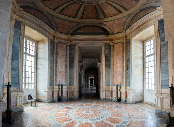 Mafra Portugalia Czerwca 2022 Piękny Widok Wielkie Marmurowe Sale Klasztoru — Zdjęcie stockowe