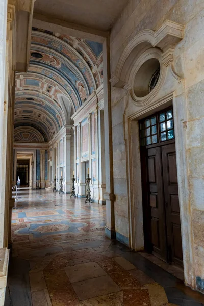 Mafra Portugal 29Th June 2022 Beautiful View Grand Marble Halls — Stock Photo, Image