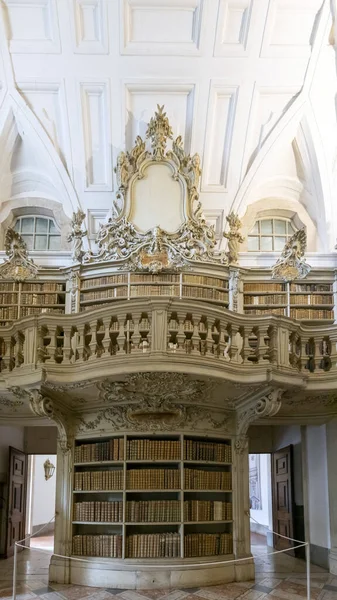 Mafra Portugalsko Červen 2022 Nádherný Knihovní Architektonický Návrh Slavného Kláštera — Stock fotografie