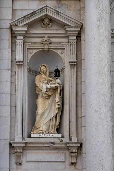 Mafra Portugal Juin 2022 Vue Belle Grande Statue Sainte Clara — Photo
