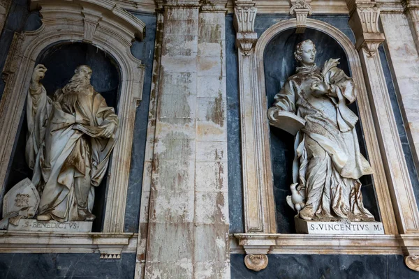 Mafra Portugal Juin 2022 Vue Belle Grande Statue Saint Benoît — Photo