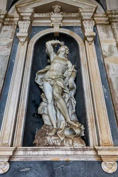 Mafra Португал Липня 2022 Року Вид Чудову Велику Статую Святого — стокове фото