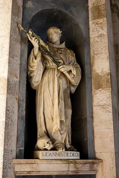 Mafra Portugal Junio 2022 Vista Hermosa Grande Estatua San Ioannes — Foto de Stock