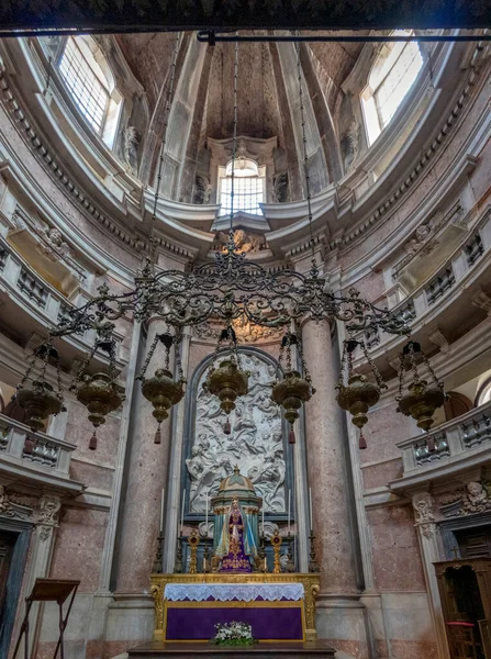 Mafra Portugal 2022年6月29日 葡萄牙马夫拉宫大教堂美丽的内部景观 — 图库照片