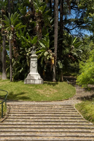 Pohled Krásnou Botanickou Zahradu Hlavního Města Lisabonu Portugalsko — Stock fotografie