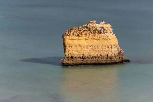 Belle Géologie Côtière Située Dans Région Algarve Portugal — Photo