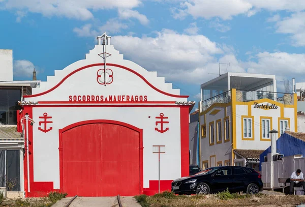 Alvor Portugal Abril 2023 Edifício Restaurado Antiga Estação Salva Vidas — Fotografia de Stock