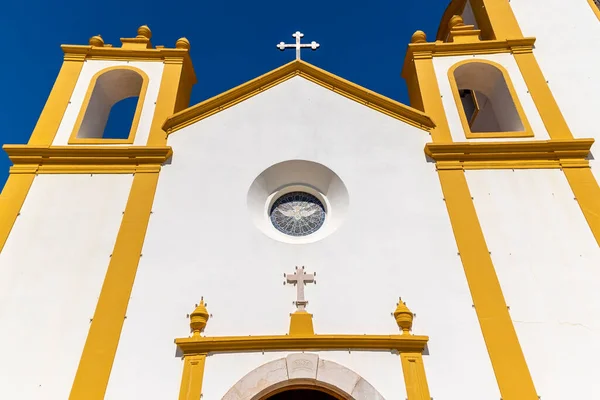 Beautiful Exterior Church Luz Located Lagos Region Portugal — Stock Photo, Image