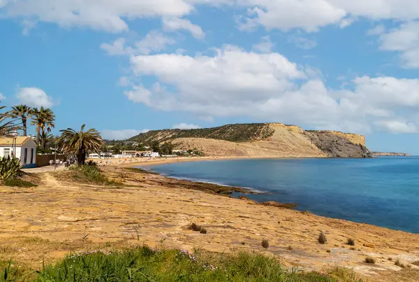 Beautiful View Luz Beach Lagos Region Algarve Portugal — Stock Photo, Image
