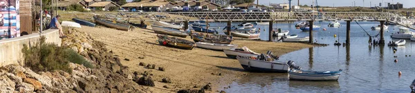 Beaux Bateaux Pêche Traditionnels Portugais Dans Marina Ville Alvor — Photo