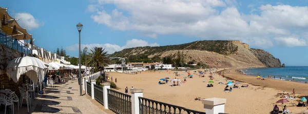 Schöne Aussicht Auf Den Strand Von Luz Lagos Algarve Portugal — Stockfoto
