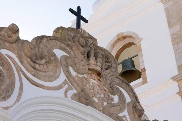 Détail Église Baroque Monument Saint Antoine Dans Ville Lagos — Photo