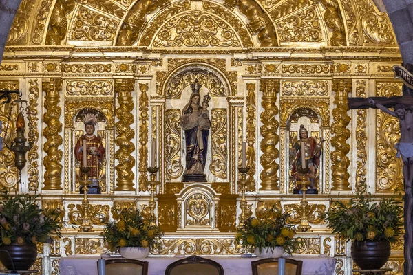 Detalhes Altar Igreja Ouro Luz Lagos Portugal — Fotografia de Stock