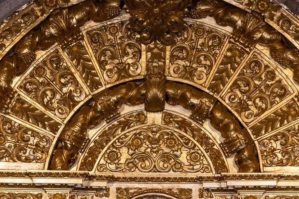 Gouden Kerk Altaar Details Van Kerk Van Luz Lagos Portugal — Stockfoto