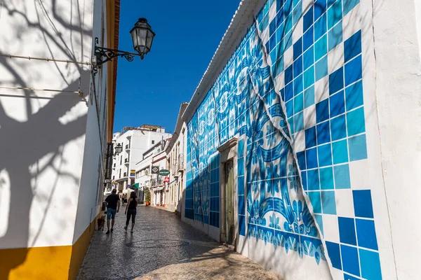 Lagos Portugal 16Th April 2023 Azulejo Tegel Kunstwerk Het Bouwen — Stockfoto
