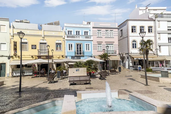 Lagos Portugalsko Dubna 2023 Pohled Krásné Centrum Města Lagos Algarve — Stock fotografie