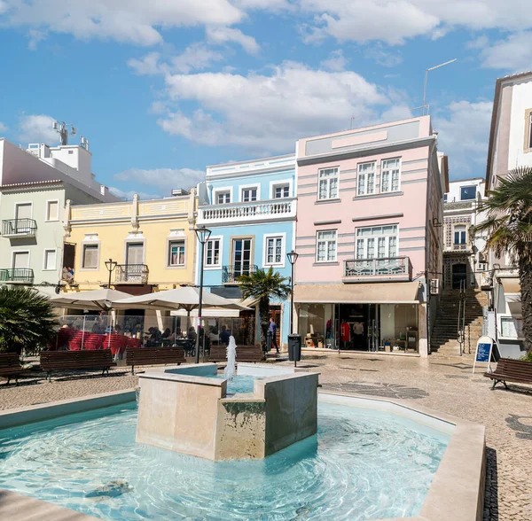Pohled Krásné Centrum Města Lagos Algarve Portugalsko — Stock fotografie