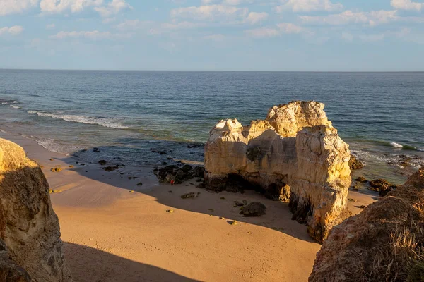 View Beautiful End Day Careanos Beach Portimao City Algarve Portugal — Stock Photo, Image