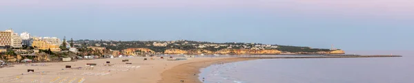 Blick Auf Das Schöne Ende Des Tages Strand Von Rocha — Stockfoto