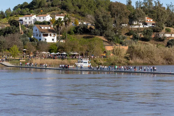 Alcoutim Portugal Março 2023 Festival Contrabando Onde Muitas Pessoas Reúnem — Fotografia de Stock