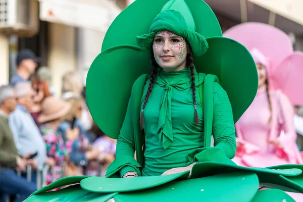 Loule Portugal Fevereiro 2023 Festa Carnaval Colorido Carnaval Participantes Festival — Fotografia de Stock