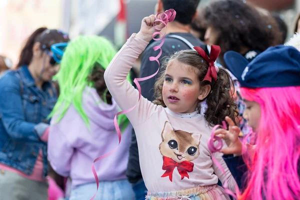 Loule Portugal 23Rd February 2023 Colorful Carnival Carnaval Parade Festival — Stock Photo, Image