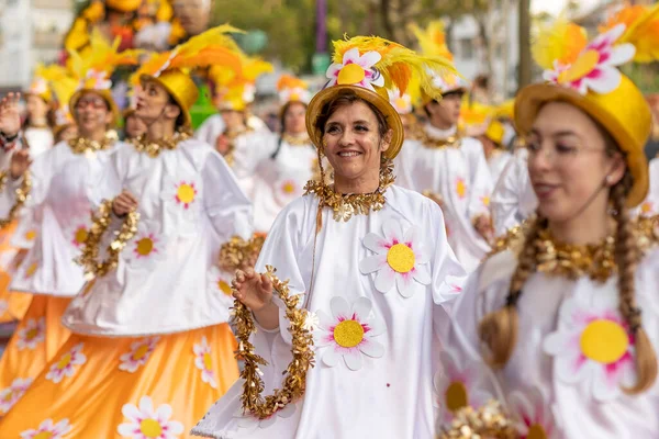 Loule Portugal February 2023 Color Ful Carnival Carnaval Parade Festival — 图库照片