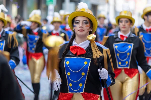 Loule Portugalsko Ročník Festivalu February 2023 Barevný Karneval — Stock fotografie