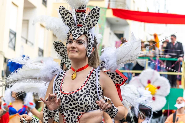 Loule Portugal 20Th February 2023 Colorful Carnival Carnaval Parade Festival — стокове фото