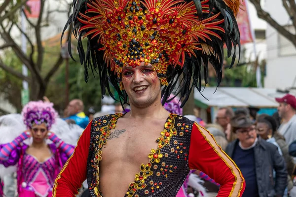 Loule Portugal 20E Februari 2023 Kleurrijk Carnaval Carnaval Parade Festival — Stockfoto