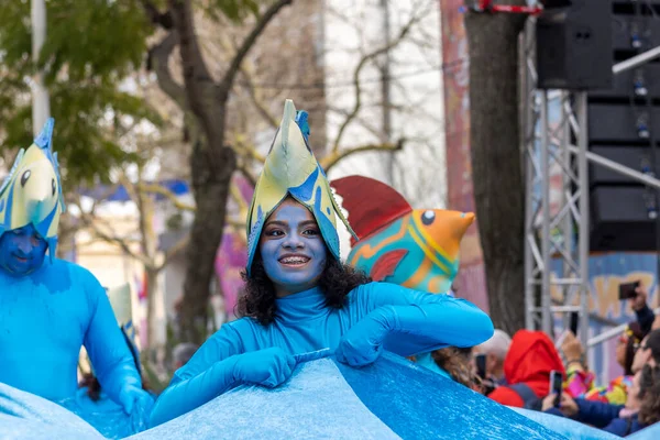 Loule Portugal 20Th February 2023 Colorful Carnival Carnaval Parade Festival — Stock Photo, Image