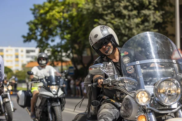 Faro Portogallo Luglio 2023 Sfilata Diversi Motociclisti Viaggio 41Esimo Festival — Foto Stock