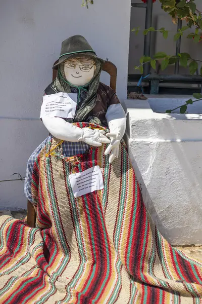 マンタRota ポルトガル 2023年1月1日 アルゴリズム地域に位置する春の到来を祝う舞踊 舞踊と呼ばれる手作りの人形の古代の伝統 — ストック写真