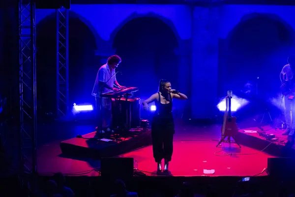 Faro Portugal Septiembre 2023 Banda Música Iolanda Actúa Festival Gran — Foto de Stock