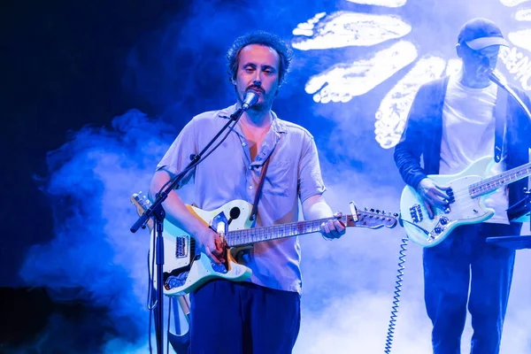 FARO, PORTUGAL: 7 Eylül 2023 - Müzik grubu S.Pedro, Portekiz 'in Faro kentinde düzenlenen büyük bir festival olan F festivalinde sahne aldı..