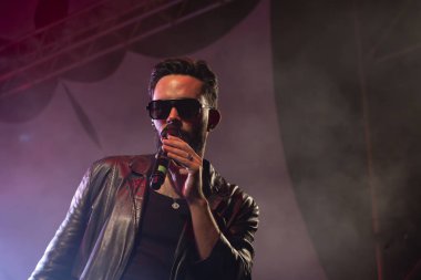 FARO, PORTUGAL: 8 Eylül 2023 - Müzik grubu David Bruno, Portekiz 'in Faro kentinde düzenlenen büyük bir festival olan F festivalinde sahne aldı..