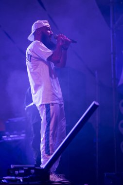 FARO, PORTUGAL: 9. SEPTEMBER, 2023 - Müzik grubu, Kappa Jotta, Portekiz 'in Faro kentinde düzenlenen büyük bir festival olan F festivalinde sahne aldı..