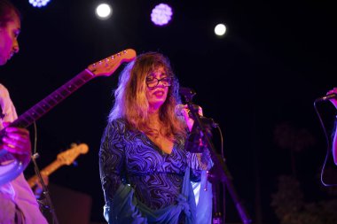 FARO, PORTUGAL: 9 Eylül 2023 - Portekiz 'in Faro kentinde düzenlenen büyük bir festival olan F Müzik Festivali' nde çok sayıda müzisyenden Jam Sessions.