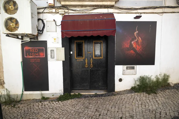 포르티마오 포르투갈 29Th 2023 스트립 댄스가있는 술집이있는 Portimao 스톡 이미지