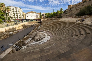 İspanya 'da bulunan Malaga Kalesi' nin mimari detayları..