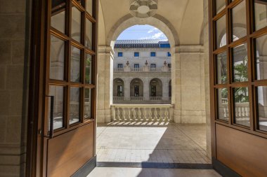 Güzel Malaga Mimari Müzesi manzarası ayrıntıları.