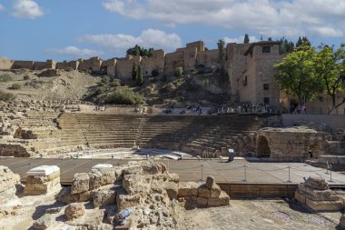 İspanya 'da bulunan Malaga Kalesi' nin mimari detayları..