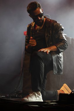 FARO, PORTUGAL: 8 Eylül 2023 - Müzik grubu David Bruno, Portekiz 'in Faro kentinde düzenlenen büyük bir festival olan F festivalinde sahne aldı..