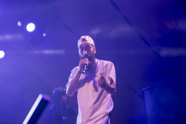 FARO, PORTUGAL: 9. SEPTEMBER, 2023 - Müzik grubu, Kappa Jotta, Portekiz 'in Faro kentinde düzenlenen büyük bir festival olan F festivalinde sahne aldı..