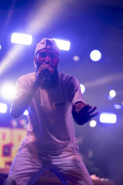 FARO, PORTUGAL: 9. SEPTEMBER, 2023 - Müzik grubu, Kappa Jotta, Portekiz 'in Faro kentinde düzenlenen büyük bir festival olan F festivalinde sahne aldı..