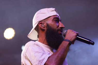 FARO, PORTUGAL: 9. SEPTEMBER, 2023 - Müzik grubu, Kappa Jotta, Portekiz 'in Faro kentinde düzenlenen büyük bir festival olan F festivalinde sahne aldı..